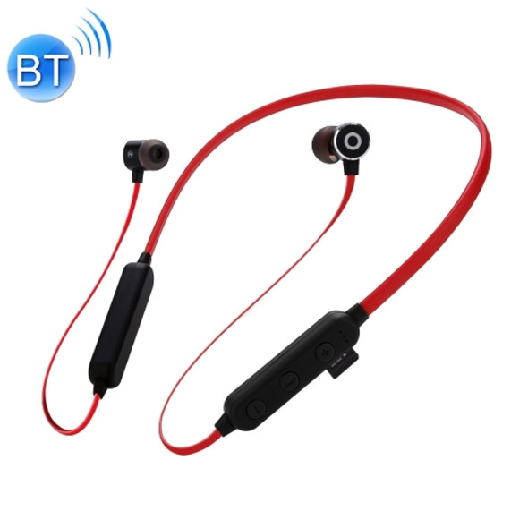 MG-G16 Bluetooth 4.2 Sport Wireless Bluetooth Earphone, Support Card(Black Red)