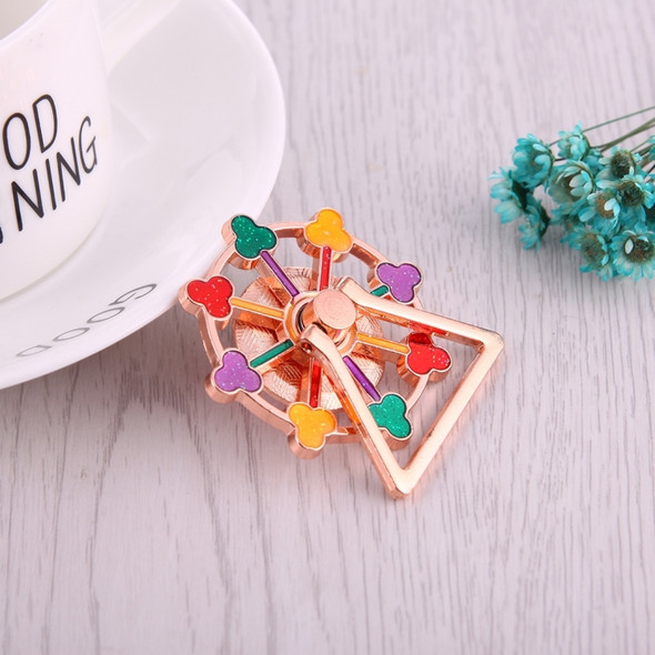 Flower Ferris Wheel Shape Phone Triangle Holder Fidget Spinner Toy Stress Reducer Anti-Anxiety Toy, About 0.2 Minutes Rotation Time