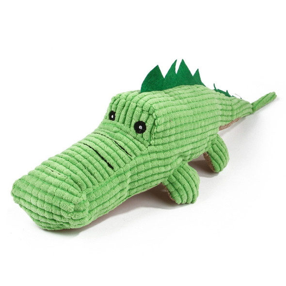 Crocodile-Shaped Plush Teddy Golden Retriever Dog Molar Tooth Cleaning Sound Toyoys