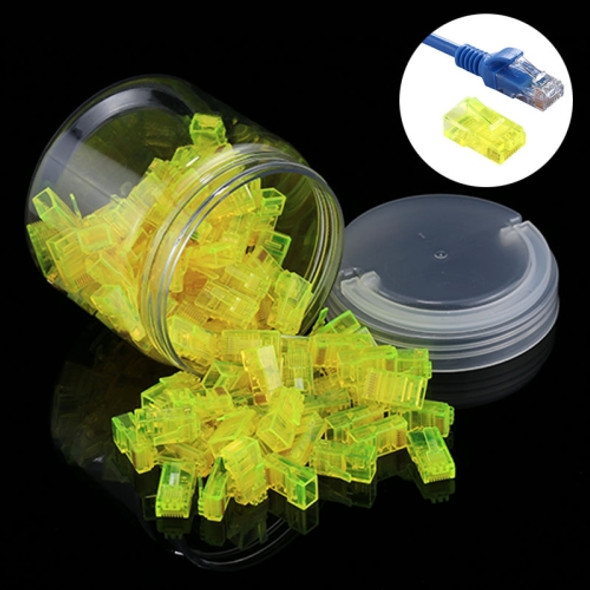 100 PCS Anpwoo Amp01 RJ45 Connector Modular Plug(Yellow)