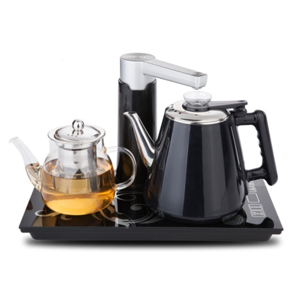 Automatic Stainless Steel Household Pumping Electric Kettle Tea Set (Black Warm)