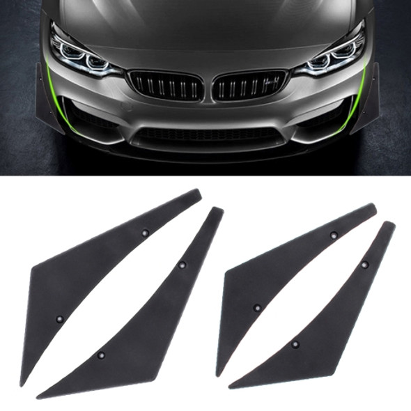 4 PCS Car-Styling Blade Decorative Sticker(Black)