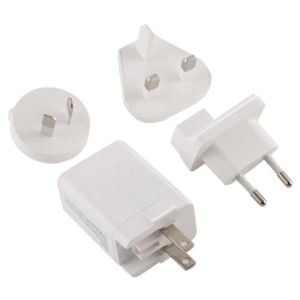 5 in 1 18W Power Adapter Plug Adapter Convertible US + UK + EU + AU Plug