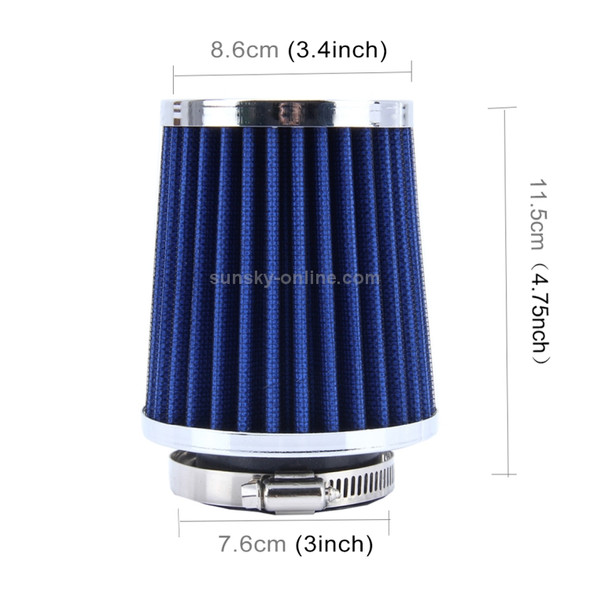 HKS 5cm Universal Mushroom Head Style Air Filter for Car(Blue)