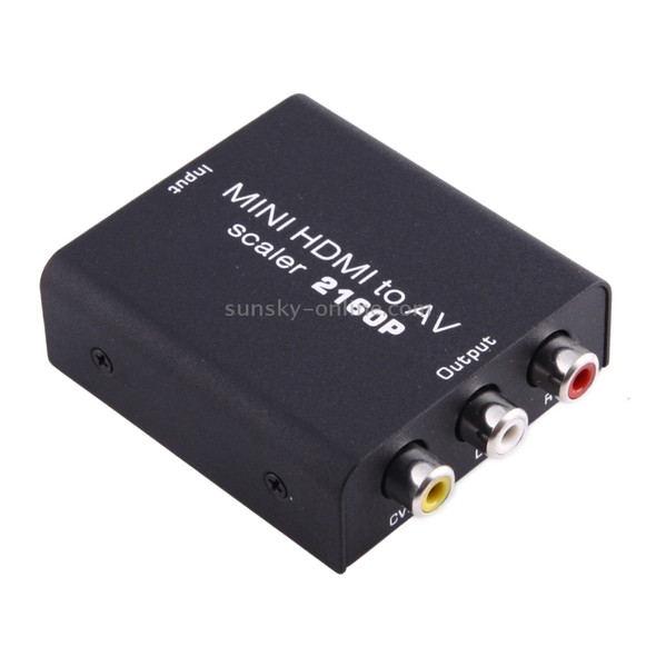 Mini HDMI to AV / CVBS Composite Video Signal Converter(Black)