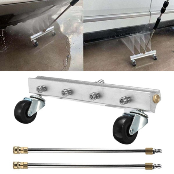 Car Body Chassis Car High Pressure Washing Machine Car Bottom Water Washing Machine 4 Nozzle Cleaner Set, Extension Rod Length: 34cm