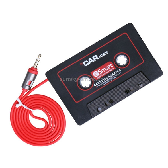 3.5mm Jack Car Cassette Player Tape Adapter Cassette MP3 Player Converter, Cable Length: 1.1m