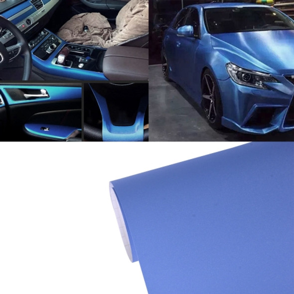 Protective Decoration Car 3D Carbon Fiber PVC Sticker, Size: 152cm(L) x 50cm(W)(Blue)