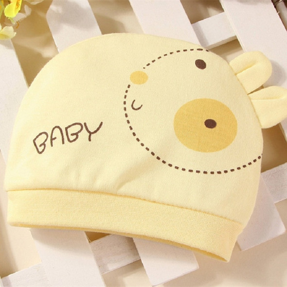 Infants Cotton Cartoon Animal Pattern Hat, Size:16 x 13cm, Style:Rabbit(Yellow)