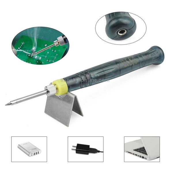Portable USB Powered Soldering Iron Pen 5V 8W Long Life Tip + Touch Switch Protective Cap Auto Shut Off 25 second