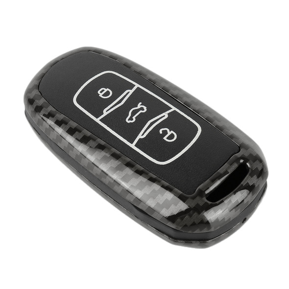 Carbon Fiber Texture Car Key Protective Cover for Geely Emgrand (Black)