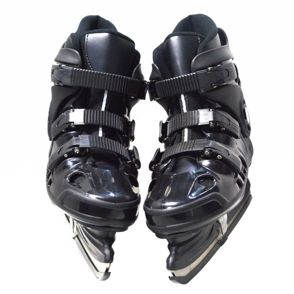 PVC + PP + Stainless Steel Skates Roller Skates, Size:41 Yards(Black)