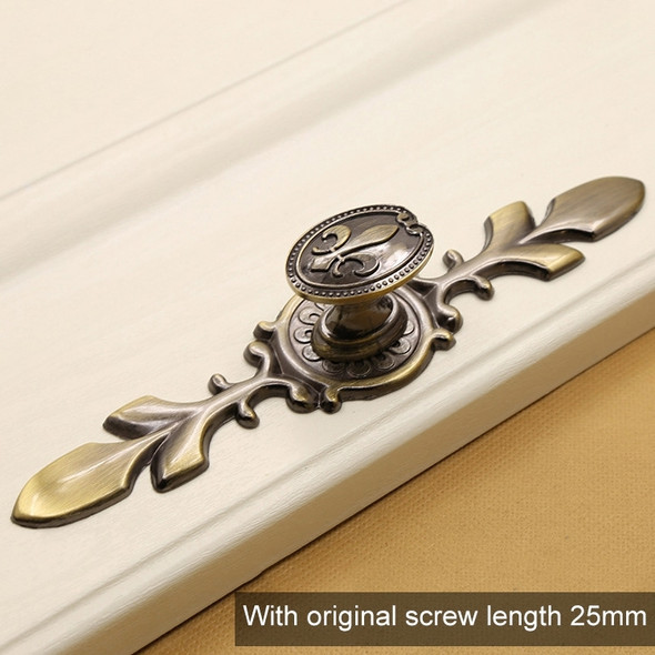 4 PCS 2811 Green Bronze Cabinet Wardrobe Door Drawer Vintage Zinc Alloy Solid Handle, Size: 170mm