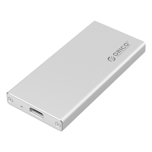 ORICO MSA-UC3 USB 3.1 Type C Aluminum External Storage Enclosure Hard Disk Box for 50mm x 30mm M-SATA SSD(Silver)