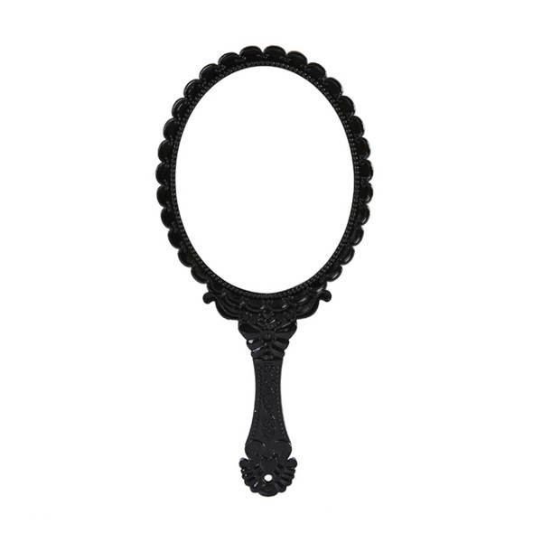 Vintage Mirror Handhold Makeup Mirror(Black)