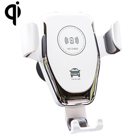 Car Air Outlet Bracket Wireless Charger Qi Standard Wireless Charger(White)