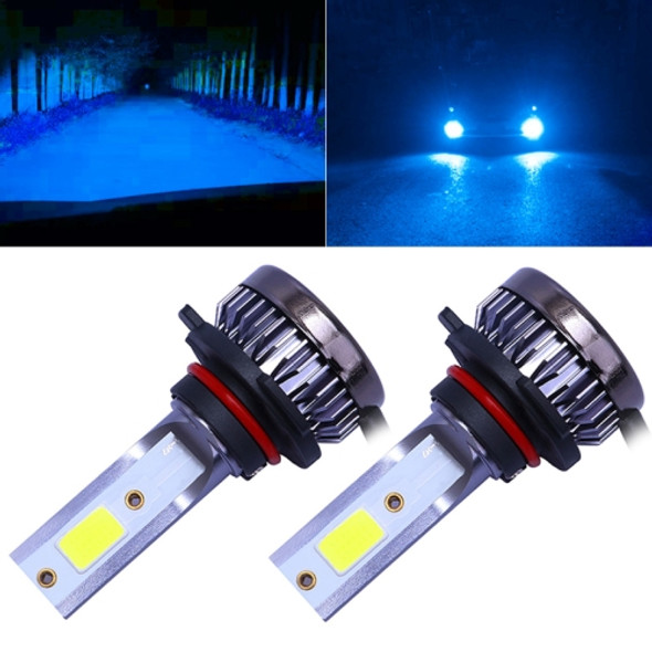 2 PCS 9006 DC9-36V / 36W / 8000K / 6000LM IP68 Car / Motorcycle Mini COB LED Headlight Lamps / Fog Light(Ice Blue Light)