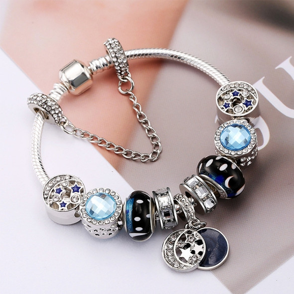 19cm Fashion Ethnic Style Boho Blue Sky Star Moon Bead Bracelets