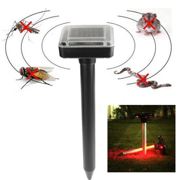 RC-507 Solar Power Portable Rat Mice Rodent Mole Pest Repellent Sonic Garden Wave Repeller