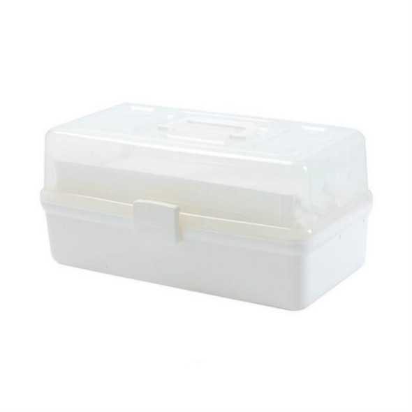 Plastic Storage Box Medicine Box Organizer 3 Layers Multi-Functional Portable Medicine Cabinet Family Emergency Kit Box, Color: M White