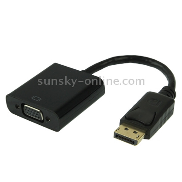 Display Port Male to VGA Female Converter, Length: 20cm