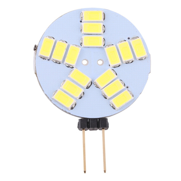 G4 15 LEDs SMD 5730 400LM 6000-6500K Stepless Dimming Energy Saving Light Pin Base Lamp Bulb, DC 12V (White Light)