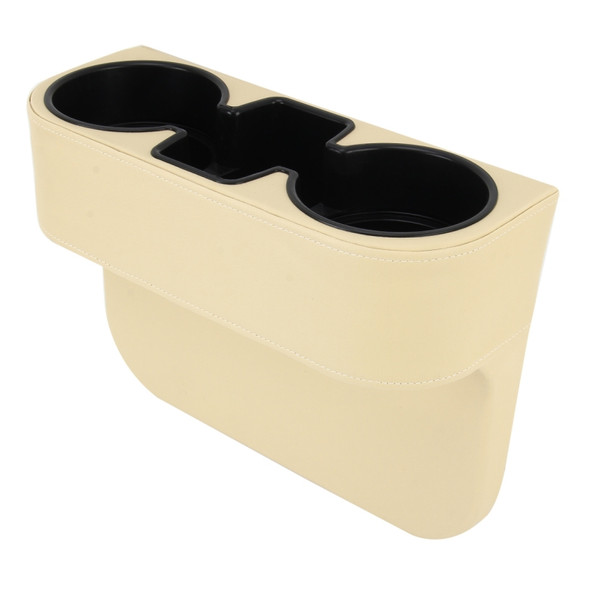 Car Seat Crevice Storage Box Cup Drink Holder Auto Pocket Stowing Tidying for Phone Pad Card Coin Case Car Accessories(Khaki)