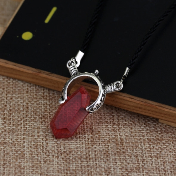 Fashion Devil May Cry Crystal Pendant Necklace, Length:50cm(Red)
