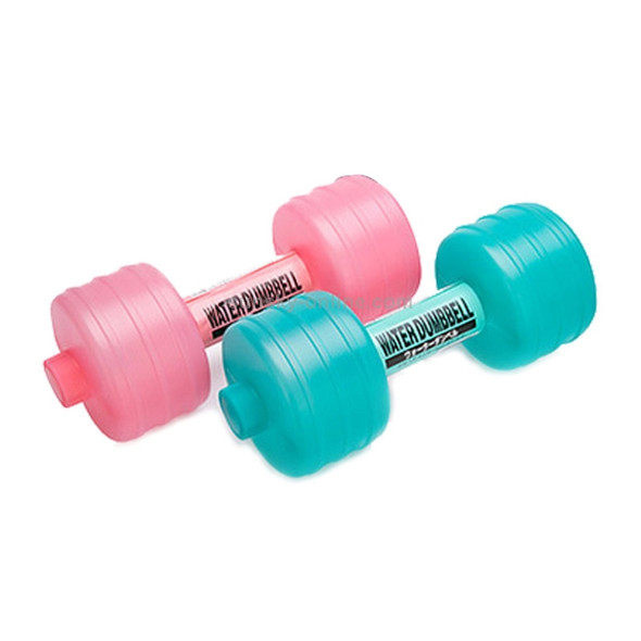 Water Injection Plastic Dumbbell Barbell Fitness Equipment for Ladies(Random Color Delivery)