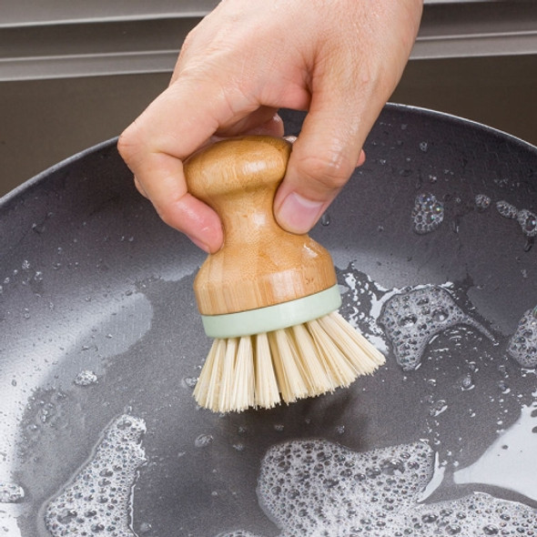 Multifunctional Tool Kitchen Cleaning Brush Wooden Handle Dish Scrubber Pot Pan Dishwasher, Material:Solid wood