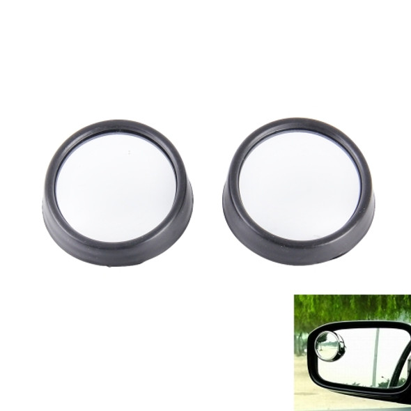 Car Blind Spot Rear View Wide Angle Mirror, Diameter: 5.5cm(Black)