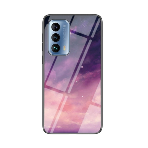 For Meizu 18 Starry Sky Painted Tempered Glass TPU Shockproof Protective Case(Fantasy Starry Sky)