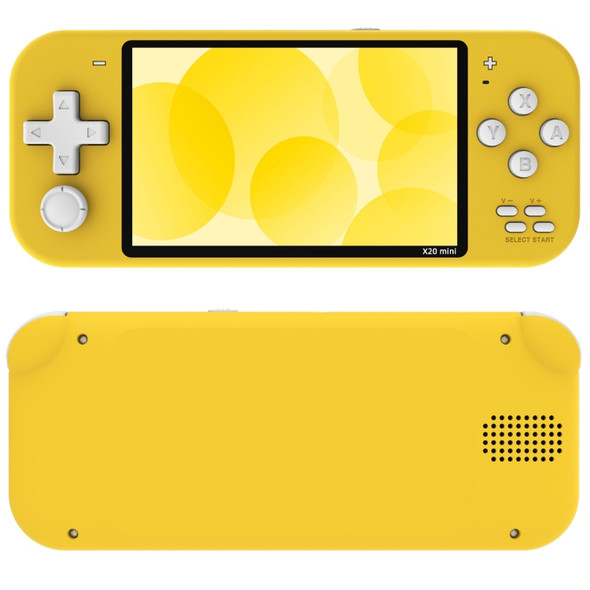 X20 mini Classic Games Handheld Game Console with 4.3 inch Screen & 8GB Memory(Yellow)