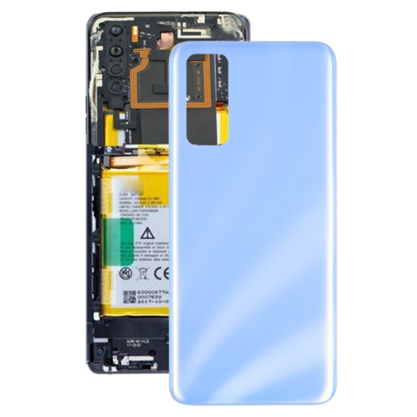 Glass Battery Back Cover for ZTE Axon 20 5G A2121(Blue)