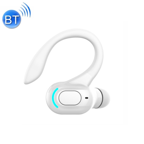 F8 Bluetooth 5.1 Ear-Mounted Stereo Wireless Sports Earphone(White)