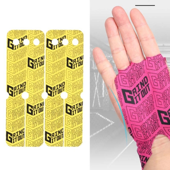 2 PCS Sports Fitness Wear-Resistant Breathable Palm Protector Elastic Non-Slip Palm Sticker(Yellow)