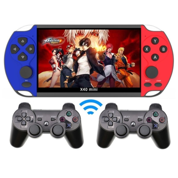 X40 mini 6.5 inch Retro Handheld Game Console with 16GB Memory, Spec: Wireless Gamepads