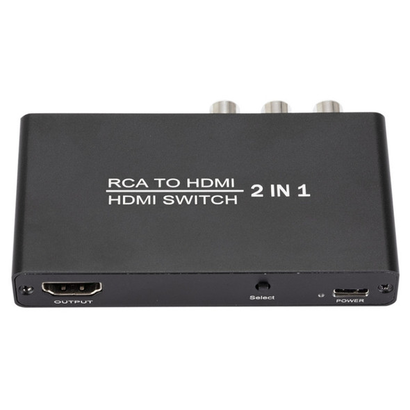 QH021 AV + HDMI To I HDMI 2 To 1 Out Switcher