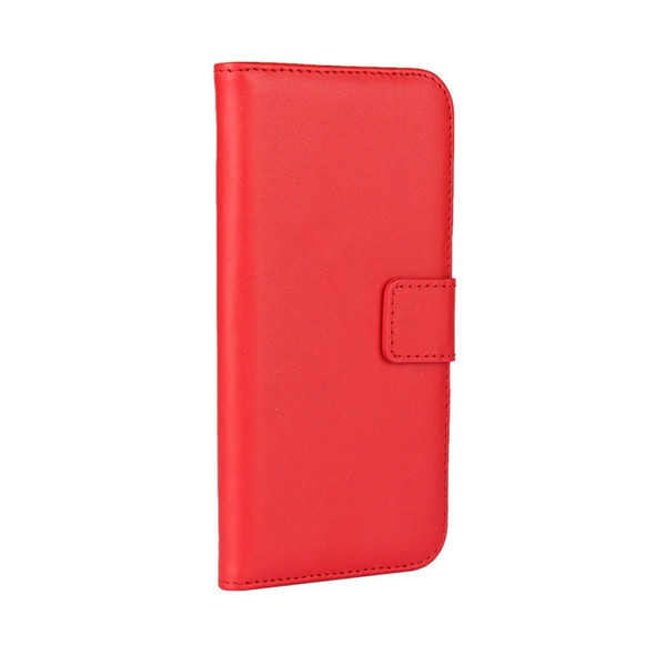 For  iPhone 8 & 7  Genuine Split Horizontal Flip Leather Case with Holder & Card Slots & Wallet(Red)