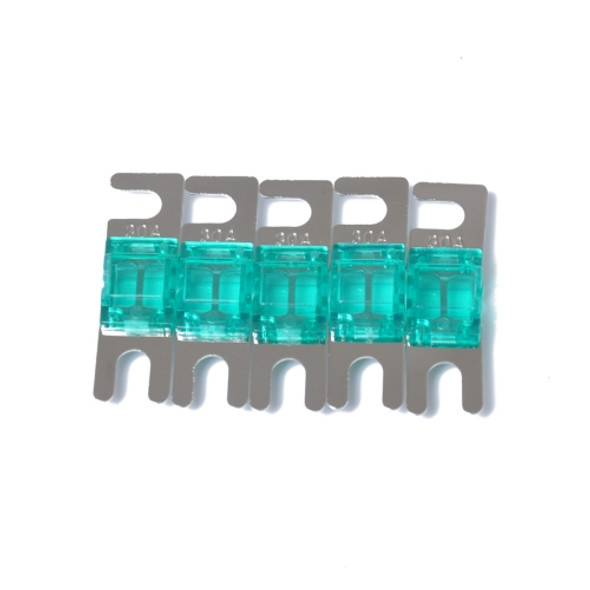 A0301 Green 5 PCS Car Audio AFS Mini ANL 30A Fuse Nicked Plated