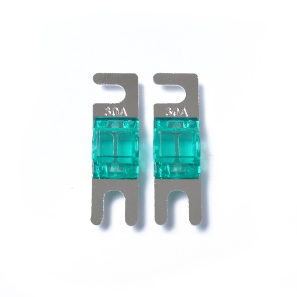 A0301 Green 5 PCS Car Audio AFS Mini ANL 30A Fuse Nicked Plated