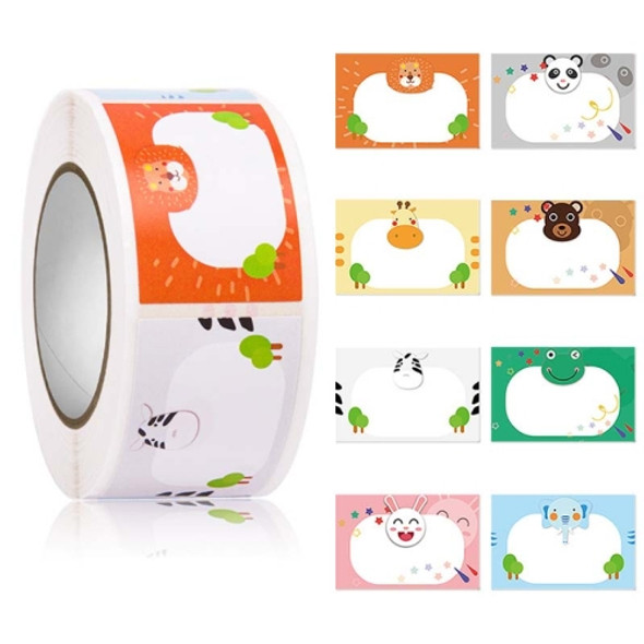 5 Rolls Cute Cartoon Children Self-Adhesive Handwritten Class Name Label Sticker, Size: 2.5x3.7cm(HA107)