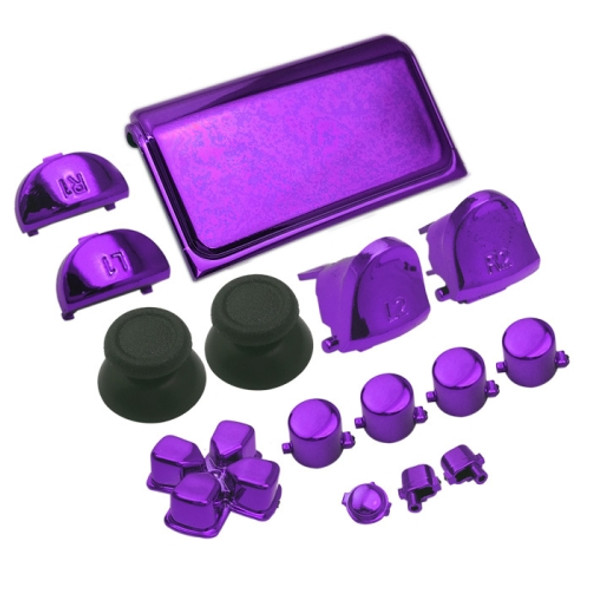 Electroplating Button Set For PS4 Slim(Purple)