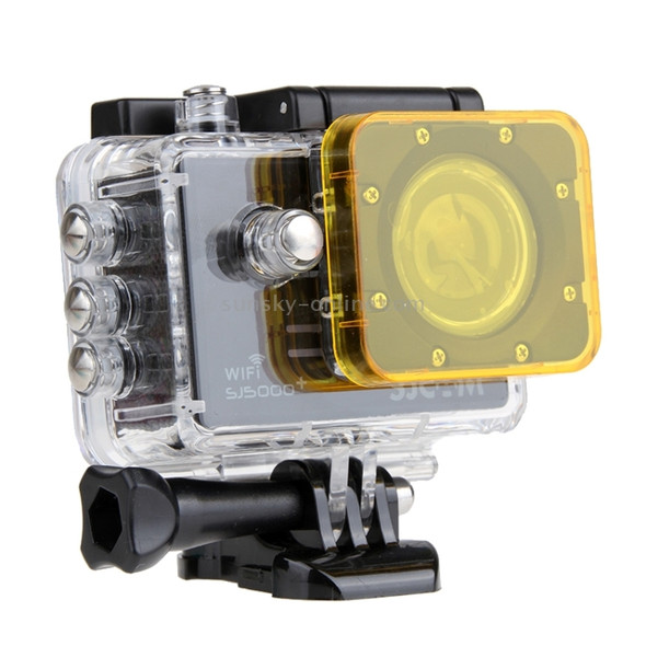 Transparent Lens Filter for SJCAM SJ5000 Sport Camera & SJ5000 Wifi & SJ5000+ Wifi Sport DV Action Camera(Yellow)