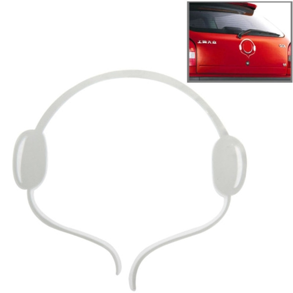Headphone Pattern Auto Emblem Logo Decoration Car Sticker, Size: 16cm x 16cm (approx.)(Silver)