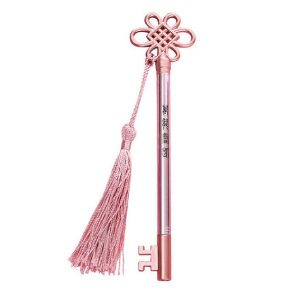 3 PCS Creative Personality Key Pen Fashion Palace Style  Tassel Pendant Gel Pen(Pink G2-19)