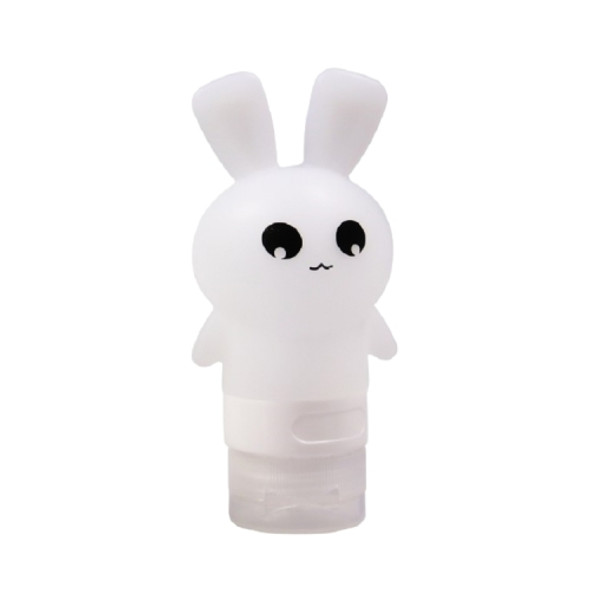 Multi-purpose Outdoor Travel Portable Bottle Squeeze Bottle Silicone Little Empty Bottle, Capacity:75ml(White)