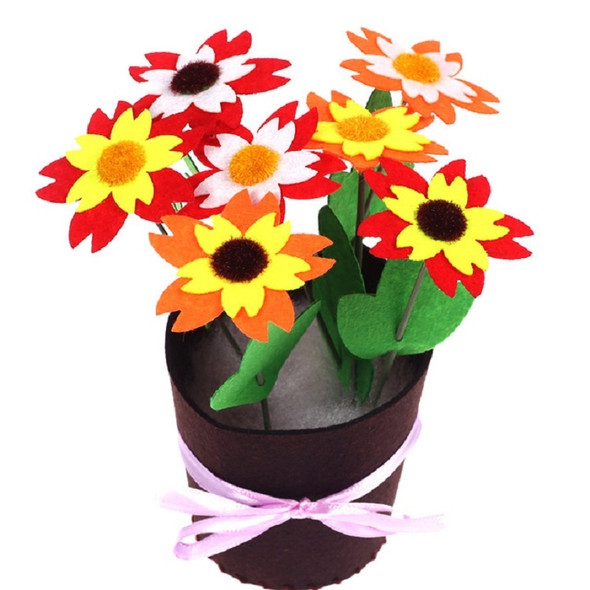 Toys for Children Crafts DIY Flower Pot Potted Plant Kindergarten Learning Education Toys(G)
