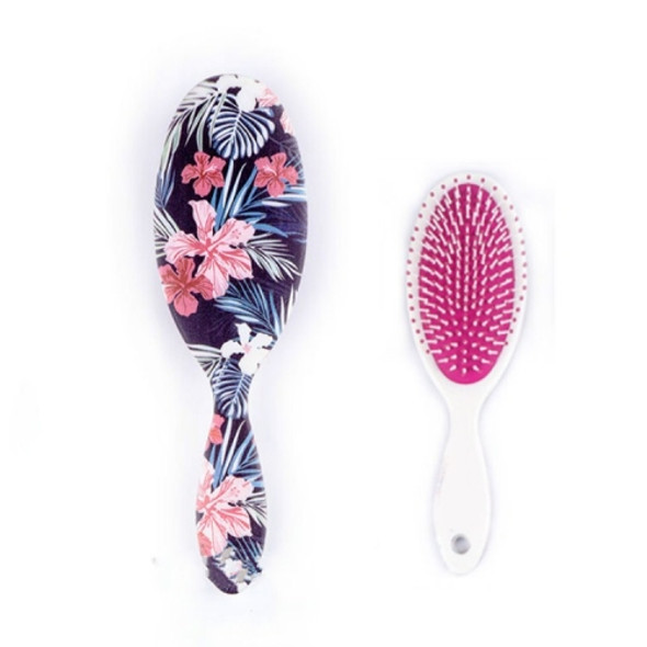 Printed Airbag Comb Massage Comb Hair Comb(Rose Red)