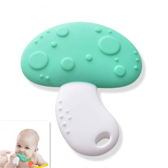 Baby Silicone Teether Children Teeth Molars Baby Products(Green Mushroom)